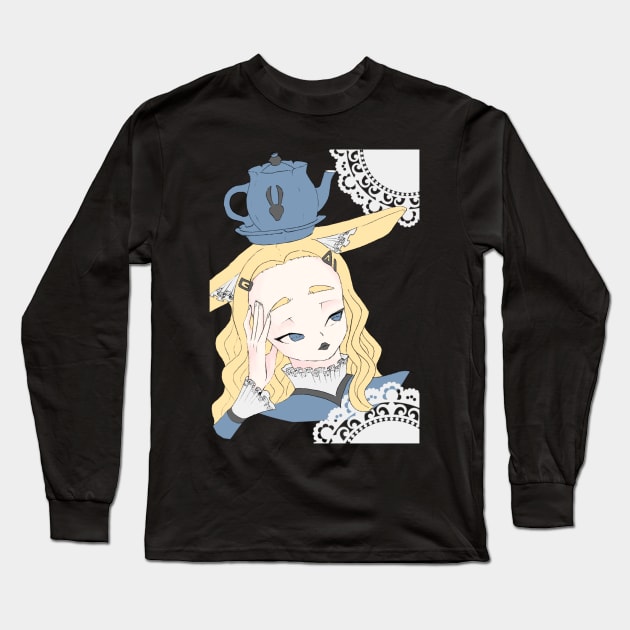 Alice in Wonderland Long Sleeve T-Shirt by Hello Kitti Mix